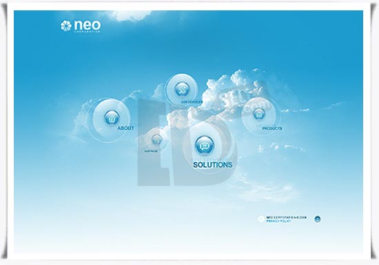 دانلود پروژه وبسایت تجاری Flash با موضوع Neo Corporation