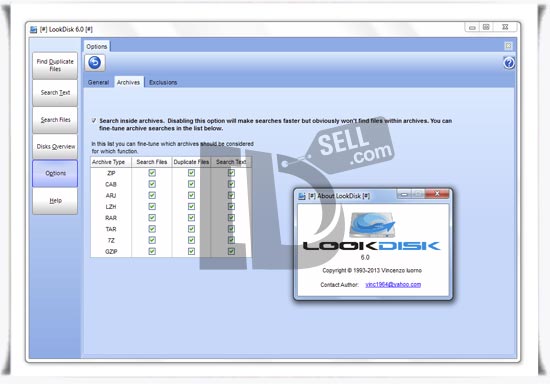دانلود نرم افزار جستجوی متن از داخل فایلها LookDisk 6.9 Portable